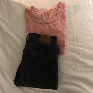 Black washed madewell jeans!